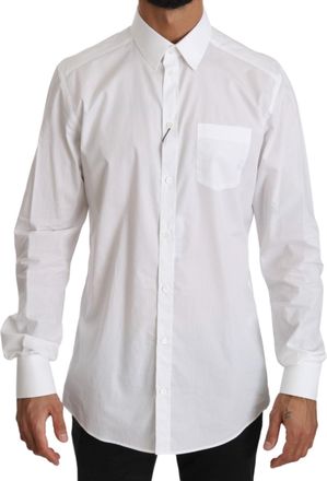 Dolce & Gabbana Heren Wit Formeel Overhemd Lange Mouwen