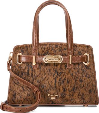 Dune London Dinkydefine Faux Fur Tote in Brown at Nordstrom Rack