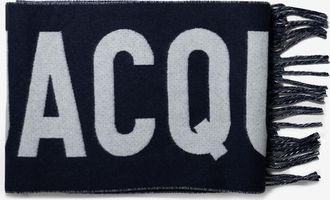 Jacquemus Jacquard-Schal mit Logomotif JACQUEMUS