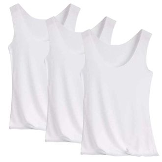 Generic T Shirts for Women UK Multipack Cotton - Sleeveless Tank Tops for Women UK - Sleeveless Tshirts Blouses Size 14 Tanktops Cropped Summer Worktops Summe