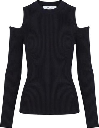Jucca Ronde hals gebreid - Dames - Ronde hals truien - Zwart - M - Truien & Vesten