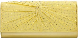 Nina Unique Crystal Clutch in Butter Cream at Nordstrom