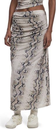 Desigual Snakeskin Print Skirt in Beige at Nordstrom, Size Medium