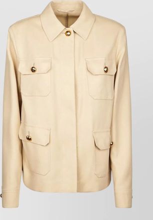 Max Mara cotton single breasted coat