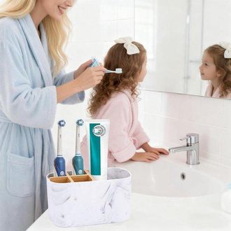 OEM Soporte Para Cepillos De Dientes Con 5 Compartimentos Para Cepillo De Dientes El&eacute;ctrico Y Pasta De Dientes
