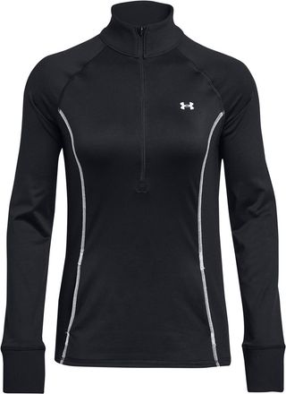 Under Armour Womens Train Cold Weather Half Zip Jacket Top Black/White M