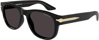 Montblanc Mb 0478S Zonnebril - unisex - Zonnebrillen - Zwart - 54 MM - Nylon - Accessoires