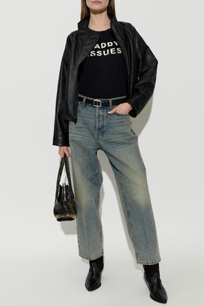 R13 T-shirt With Print, Womens, Black