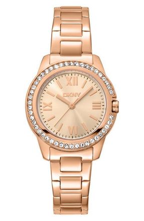 DKNY L 105 Bracelet Watch in Rose Gold at Nordstrom
