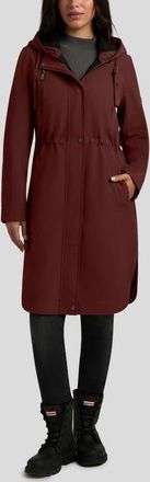 Hunter Monica Water Repellent Hooded Coat in Rust at Nordstrom, Size X-Small