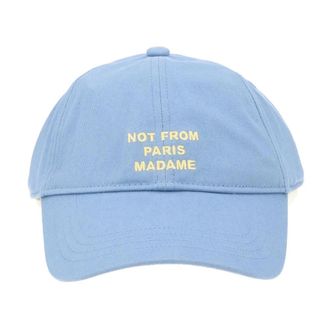 Dr&ocirc;le de Monsieur Slogan Cap - Heren - Petten - Blauw - ONE Size - Katoen - Accessoires
