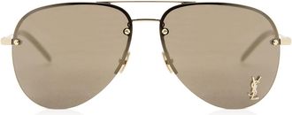 Saint Laurent CLASSIC 11 M 004 Mens Sunglasses Gold Size 59 - Free RX Lenses - Free RX Lenses