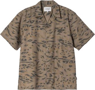 Carhartt Work in Progress S/S Travon Shirt - Heren - Korte mouwen Overhemden - Veelkleurig - M - Overhemden