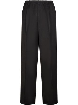 Cellar Door Relaxed Fit Straight Leg Trousers with Zippered Back Pocket