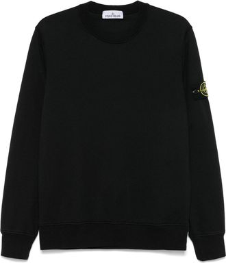 Stone Island Felpa con applicazione Compass - Nero