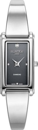Roamer Womens 866845-41-55-20 Ladies Elegance Diamond Watch - Silver - One Size