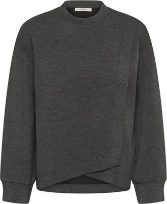 Inwear Sweatshirts - Dames - Sweatshirts - Grijs - XS - Leer - Hoodies & sweatvesten