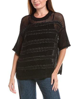 Lafayette 148 New York Open-Knit Sweater