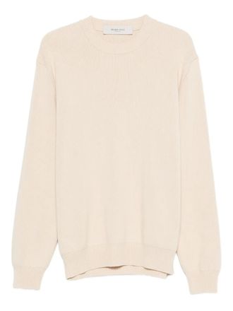 Golden Goose ribbed crew-neck sweater - men - Cotton/Spandex/Elastane/Polyamide - M - Neutrals