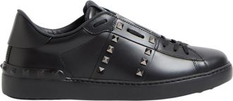 Valentino Garavani Black Rockstud Untitled Sneakers