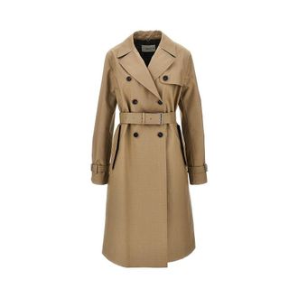 Fendi Mackintosh fabric double-breasted trench coat Woman 42