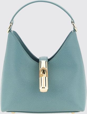 Furla Borsa mini a spalla in pelle a grana con logo Monogram e tracolla