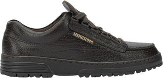 Mephisto Cruiser Sneaker - Heren - Schoenen - Bruin - Maat: 43 1/2 EU Leer