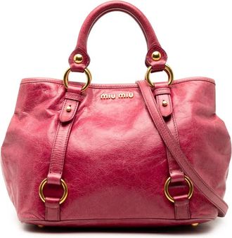 Miu Miu Borsa a tracolla Vitello Lux 2010 - Rosa