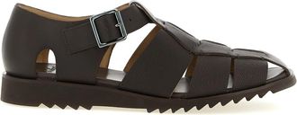 Paraboot Pacific Sandal - Heren - Sandalen - Bruin - 40 EU - Leer - Schoenen