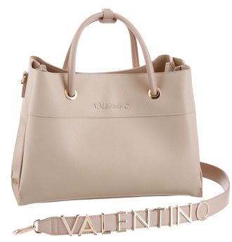 Valentino Handbags Henkeltasche VALENTINO BAGS ALEXIA, Damen, Gr. B/H/T: 35cm x 27cm x 14cm, beige (ecru), Polyurethan (PU), Taschen Henkeltasche, Umh&auml;ngetasche Schulter