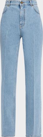Balmain High-Waisted Flared Denim Jeans
