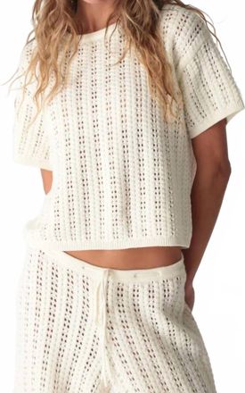Electric & Rose Bea Knit Top In Ivory