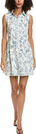 Max Studio Sleeveless Button Front Short T-Shirt Dress