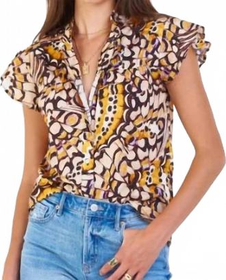 Dear John Denim Painted Lady Top In Multi