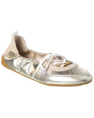 Chlo&eacute; Kick Leather Ballerina Sneaker