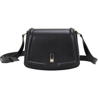 BOSS Ariell Leather Saddle Bag in Black at Nordstrom