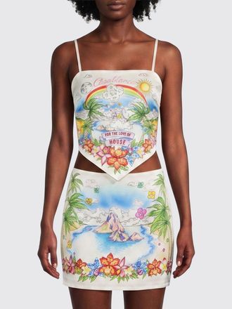 Casablanca Top Better Days Casablanca in cotone stampato