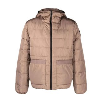 Calvin Klein Jeans Down Jassen - Heren - Winterjassen - Bruin - S - Polyester - Jassen