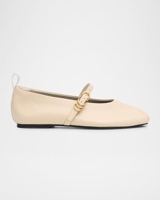 Rag & Bone Spire Leather Mary Jane Ballerina Flats