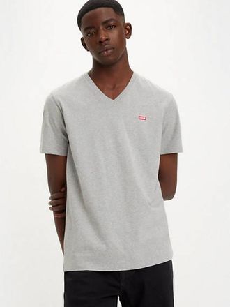 Levi's Original Housemark V Neck Tee - Mens - XL - Grey