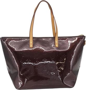 Louis Vuitton Pre-owned Tote Bags, female, Brown, Size: ONE SIZE Pre-owned Monogram Vernis Tote Bag