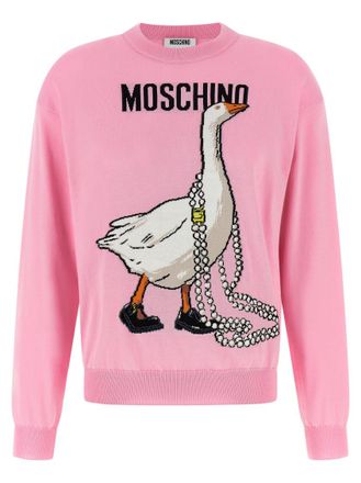Moschino Pink Goose sweater