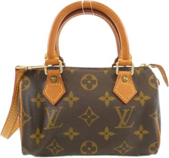 Louis Vuitton Marron Coated Canvas Boston Bag (Pre-Owned)