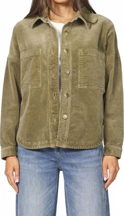 Dear John Denim Gina Corduroy Jacket In Olive Green