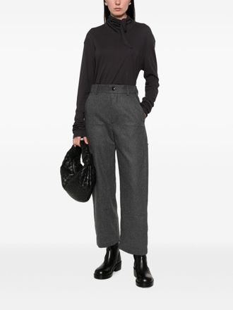 Nicholson & Nicholson Felted Wool Trousers - Grey