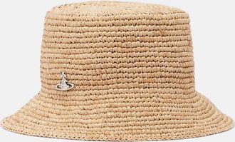 Vivienne Westwood Orb raffia bucket hat