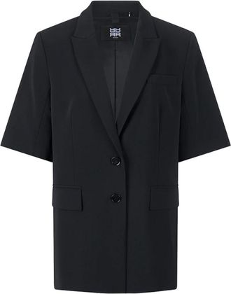 Riani Driekwart Mouw Jasje - Dames - Blazers - Zwart - M - Leer - Jassen