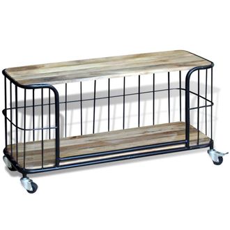 vidaXL Vidaxl - Mueble De Tv De Madera Maciza De Mango 100x40x45 Cm