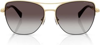 Michael Kors Dorado Beach Grey Gradient Cat Eye Ladies Sunglasses MK1163 18968G 57