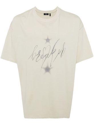 Five CM glitter-detailing graphic-print T-shirt - Green